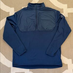 Peter Millar Crown Sport Large Navy Blue Cameron Hybrid Long Sleeve Pullover